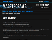 Tablet Screenshot of maestropaws.com